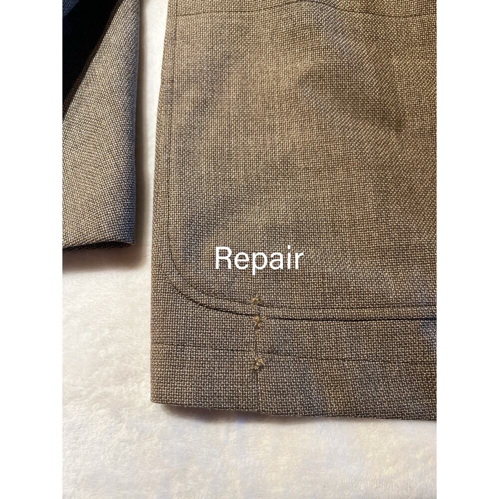 Creameuix Collection L 42R Tan Hopsack Unlined Casual Weekender Blazer Note - Picture 16 of 16